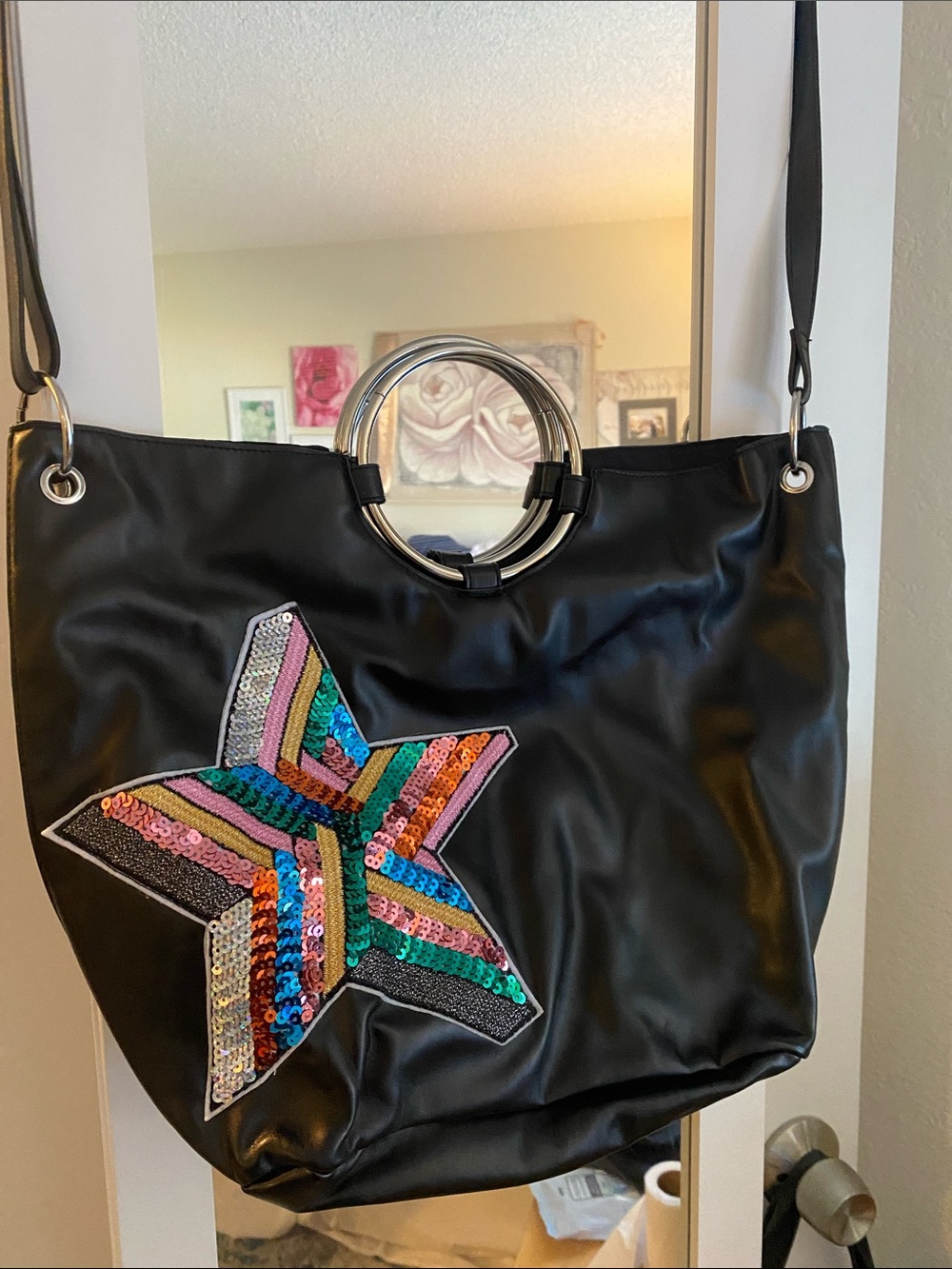 Cute sequin star purse